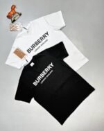 Burberry London England T-shirts Black White Beige UK