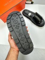 Louis Vuitton LV Men's Leather Sliders - Image 6