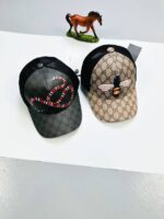Gucci Men's Women's GG Supreme Bee Kingsnake Baseball Caps
