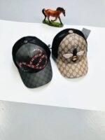 Gucci Men's Women's GG Supreme Bee Kingsnake Baseball Caps - Image 2