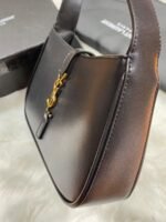 YSL Saint Laurent Paris LE 5 À 7 In Smooth Leather Shoulder Hobo Bag In Black Color - Image 3
