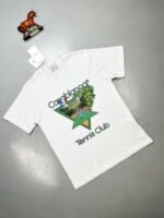 Casablanca Icon Tennis Club T-shirts Black White Sale UK - Image 4