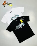 Amiri Dragon Logo Printed Cotton T-shirts Black White Sale UK