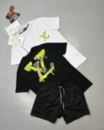 Louis Vuitton Men's LV Logo T-shirts Shorts Set