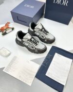 Christian Dior CD B30 Sneaker Comfort Trainer Joggers In Black White Grey Navy Blue Colors - Image 5