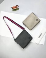 Gucci Men's Attache Leather Crossbody GG Messenger Bags - Image 3