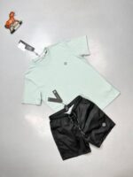 Stone Island Men's T-shirts Shorts Set Black White Blue Green Patch Logo Sale UK - Image 6