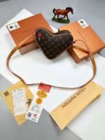 Louis Vuitton LV Women's Coeur Game On Love Handbag Canvas Logo Bag