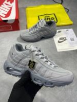 Nike Air Max 95 Wolf Grey Black Men's Trainers - Image 2