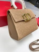 Valentino V Sling Women Tote Bags Top Handle Mini Beige Bag VLTN Luxury Designer Long Belt Sale UK - Image 3