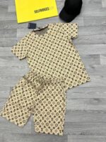 Louis Vuitton LV Monogram Men's T-shirts Shorts Set - Image 4