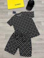 Louis Vuitton LV Monogram Men's T-shirts Shorts Set - Image 3