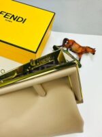 Fendi ROMA Small Bag, Nappa Leather Cross Body Bag Long Belt Purse In 3 Colors - Image 5