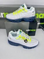 Nike Air Max 95 White Volt Football Grey 3D Multi Swoosh Men Sneakers - Image 2