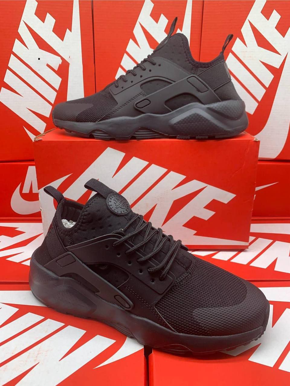 4427416633.jpg Nike Air Huarache Run Ultra Triple Black Trainers For Men’s - Image 1