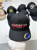 Givenchy Rainbow Signature Embroidered Cap Black