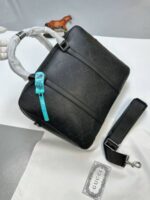 Gucci Men's GG Monogram Leather Briefcase Laptop Bag - Image 2