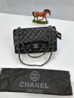 Chanel Timeless Classic Double Flap Black Shoulder Bag - Image 3
