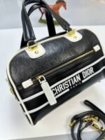 Christian Dior Tracolla Vibe Bowling Bag Black - Image 3