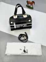 Christian Dior Tracolla Vibe Bowling Bag Black