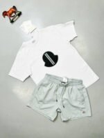 Moncler Logo SHORTS AND T-SHIRT SET in Different Colors - Image 3