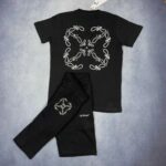 Off-White Street Style Logo SHORTS AND T-SHIRT SET - Image 2