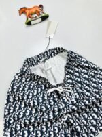 Christian Dior Oblique Shorts Blue White Shorts For Men's - Image 4