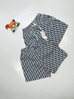 Christian Dior Oblique Shorts Blue White Shorts For Men's - Image 2