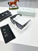 Off-White Virgil Black Grey Square Sunglasses - Image 2