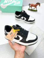 Nike Dunk Low Retro White Black Panda Trainers For Women's - Image 2