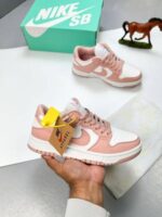 Nike Dunk Low Rose Whisper Sneakers For Women's - Image 3