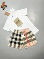 BURBERRY SHORTS AND T-SHIRT SET in Different Colors