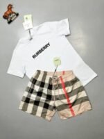 BURBERRY T-SHIRT AND SHORTS SETS in 2 Different T-Shirt Colors For Men's - Image 3