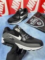 Nike Air Max 90 For Men's Essential Black / White-Cool Grey Trainers - Image 2