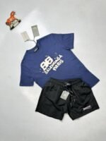 Balenciaga BB Paris Graffiti Splash T-shirts Shorts Sets - Image 5
