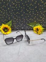Fendi Square Fashion Sunglasses Glossy Black