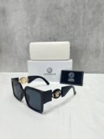 Versace Square Frame Sunglasses Black - Image 2