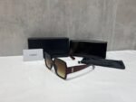 Saint Laurent Brown Square Frame Sunglasses