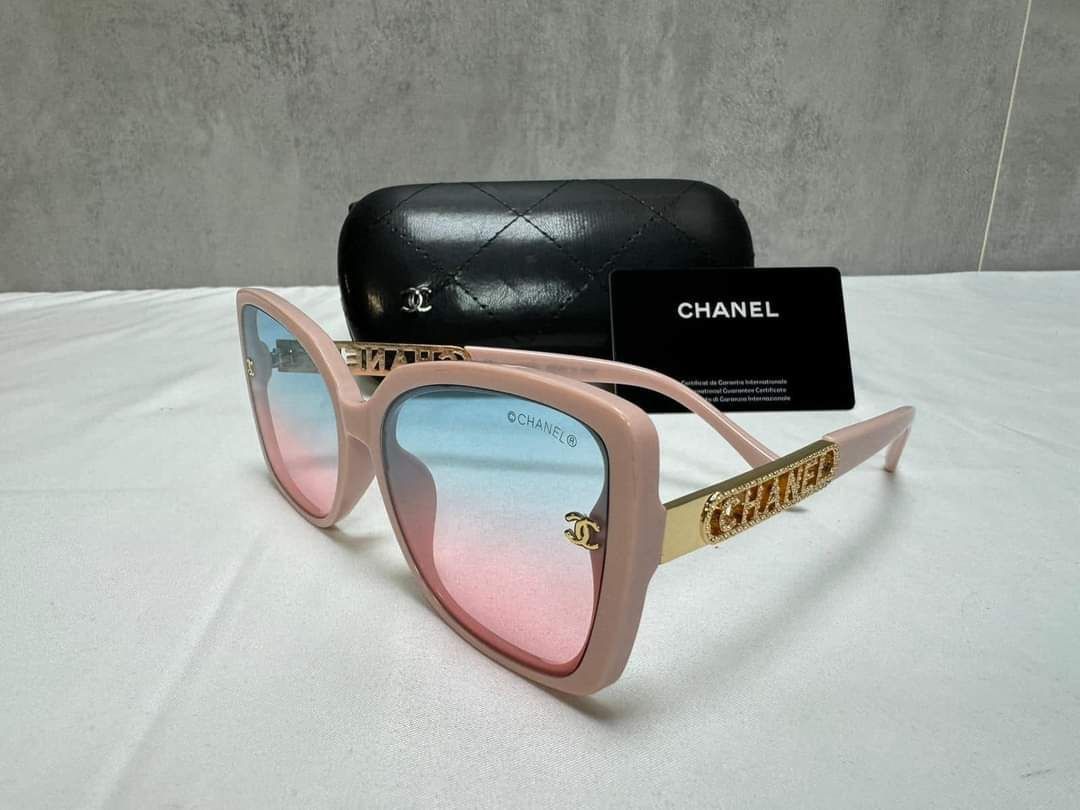 4476490864.jpg Chanel Sunglasses Fashion Square Frame Pink - Image 1