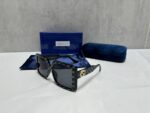 Gucci Men's Women's Black Square Frame Logo Sunglasses