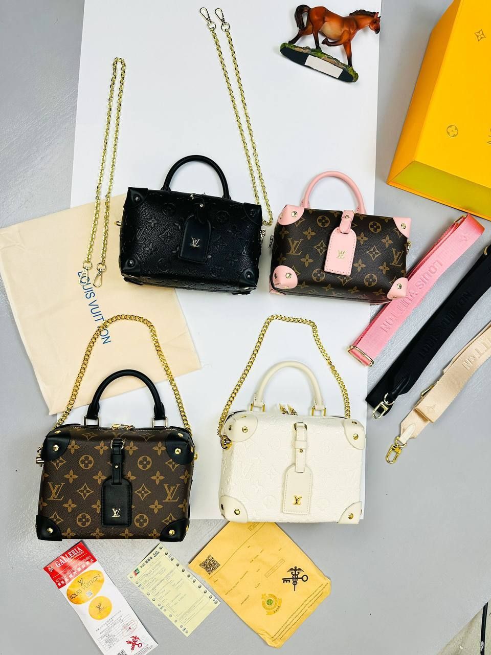 4487320543.jpg Louis Vuitton Women's LV Monogram Petite Malle Souple Shoulder Bag - Image 1