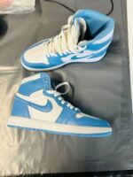 Nike Air Jordan 1 Mid Retro Blue/ White For Women's - Image 2