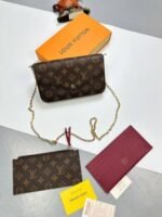 Louis Vuitton LV Women's Felicie Pouchette Clutch Chain Strap Bag - Image 3