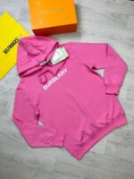Burberry Logo Printed Drawstring Hoodie in 2 Colors