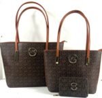 Michael Kors Women's Brown Signature Tote Bag MK Brand Logo Handbag Sale UK - Image 2