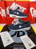 Nike Air Max 90 Trainers Obsidian Summit White Midnight Navy For Men's - Image 2
