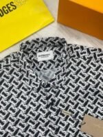 Burberry Patterned Shirt For Men's in Black Color - Image 3