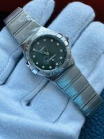 OMEGA Constellation Black Dial Watch For Women's