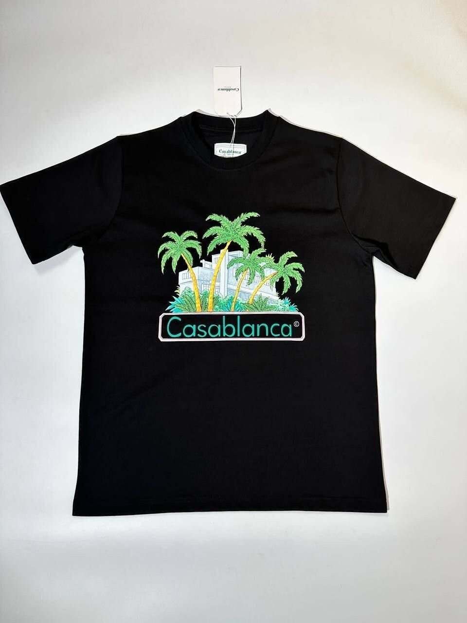 4559696510.jpg Casablanca T-shirt Men Women Short Sleeve Top Tee T Shirt - Image 1