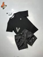 Stone Island Men's T-shirts Shorts Set Black White Blue Green Patch Logo Sale UK
